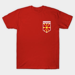 North Macedonia Flag Emblem T-Shirt